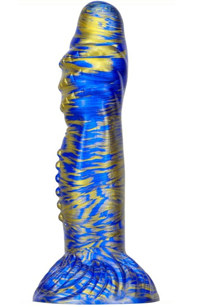 Metallic Fantasy Dildo Croq Blue/Gold 22 cm Dragon dildo