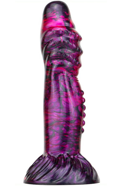 Metallic Fantasy Dildo Croq Purple/Black 22 cm Dragon dildo