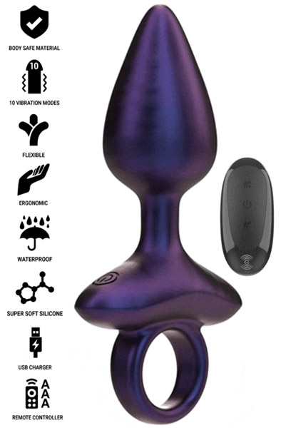 Michael Vibrating Anal Plug Remote Control Värisevä anaalitappi
