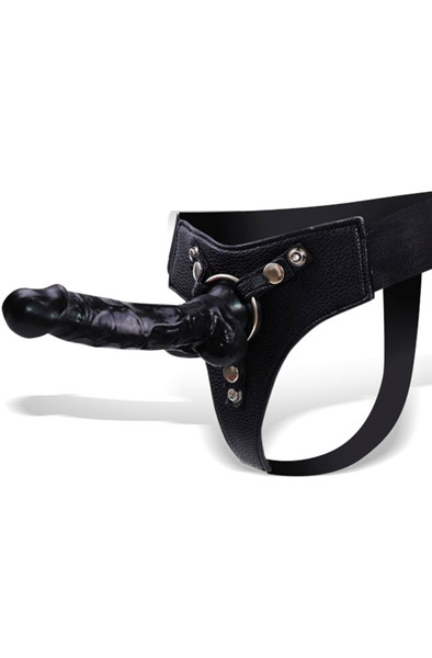 Mistress Strap-on With Silicone Dildo Black 20cm Strap-on valjailla