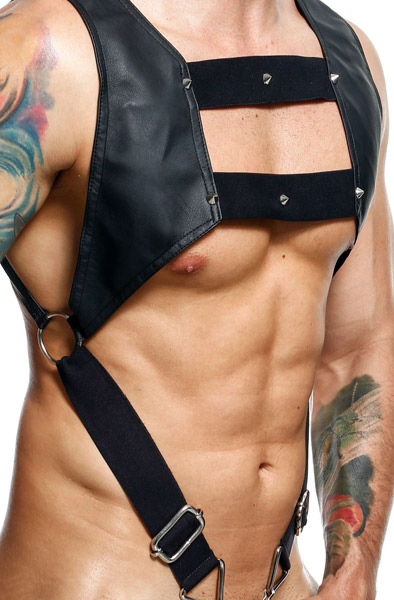 MOB Eorticwear Top Cockring Harness O/S Bondage-valjaat