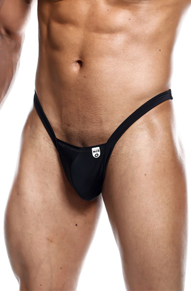 MOB Eroticwear Y Buns Thong Black Small Stringikalsarit