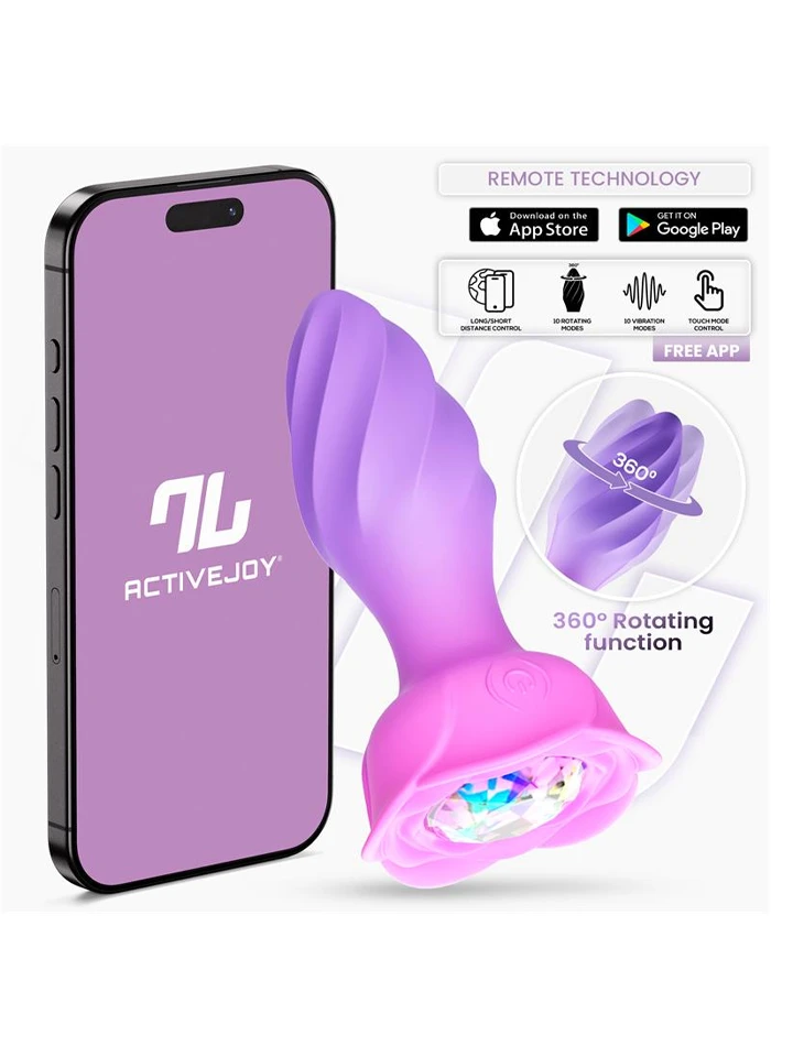Moxy Butt Plug With 360 Rotation & App Analplugg med vibrator