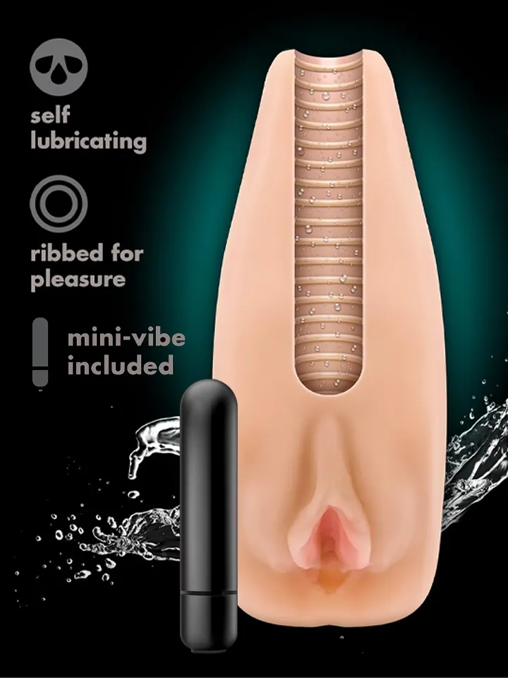 Natasha Soft & Wet Vibrating Stroker Lösvagina med vibrator
