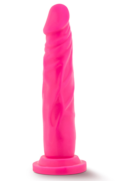 Neo Dual Density Cock Neon Pink 19cm Dildo