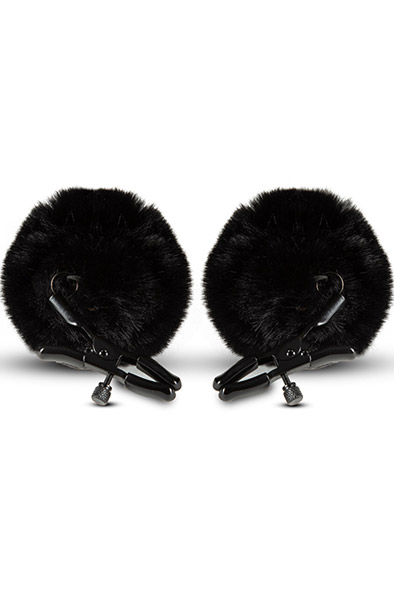 Noir Pom Adjustable Nipple Clamps Black Bröstvårtsklämmor