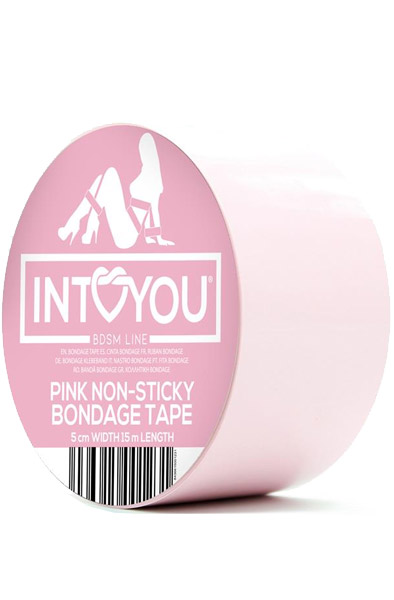 Non-Sticky Bondage Tape Pink 15 m Bondageteippi