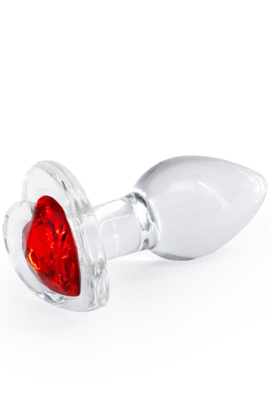 NS Novelties Crystal Desires Red Heart S Lasinen Anaalitappi