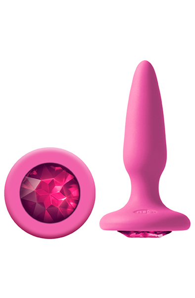 NS Novelties Glams Mini Rainbow Gem Pink Analplugg
