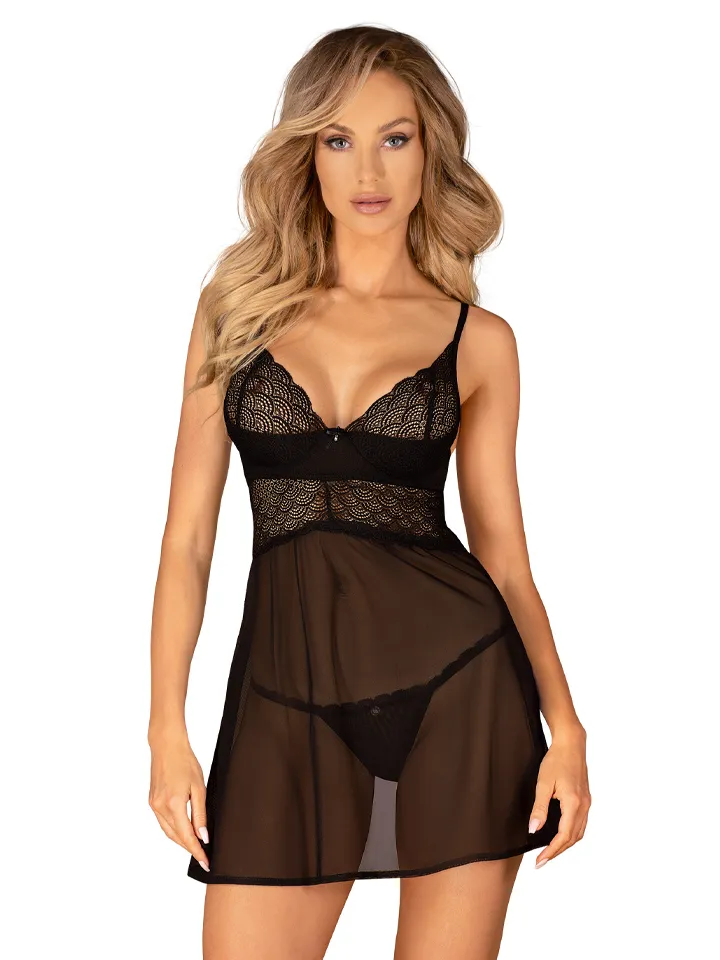 Obsessive Chemeris Babydoll & Thong XL/XXL Babydoll