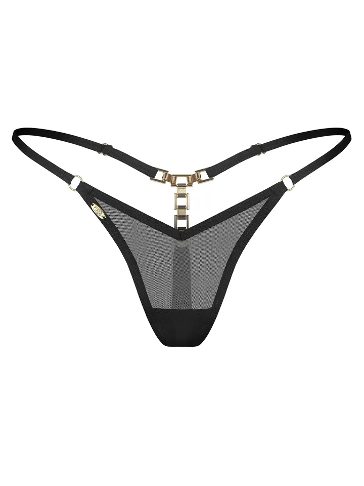 Obsessive Lopelly Thong Black L/XL Stringtrosor