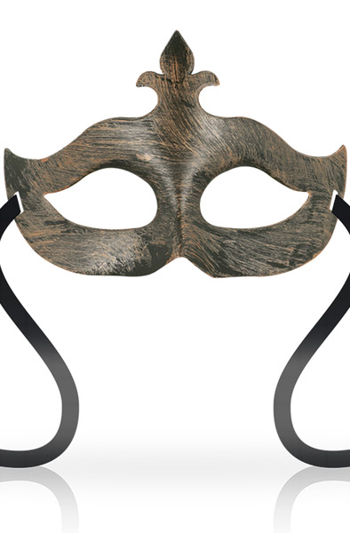 Ohmama Masks Fleur De Lis Eyemask Copper BDSM-maski