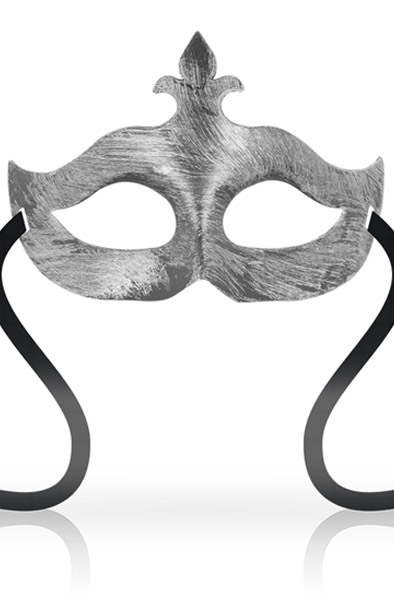 Ohmama Masks Fleur De Lis Eyemask Silver BDSM-maski