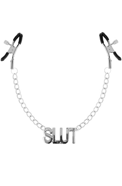 Ohmama Nipple Clamps With Slut Chains Bröstvårtsklämmor