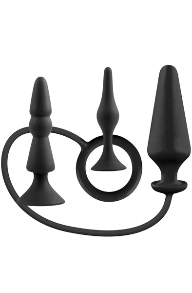 Omg! Our First Anal Fuckery Toy Set #1 Anaalitappi penisrenkaalla