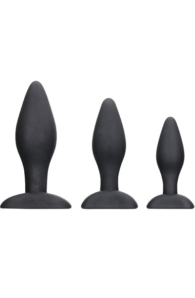Ouch Apex Butt Plug Set Black Analpluggar paket