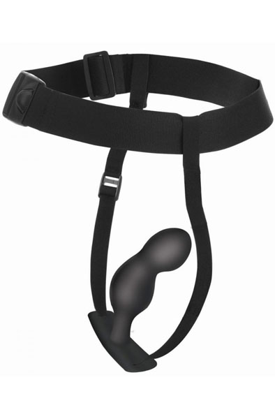 P-Spot Plugger Anal Plug With Harness & Remote Control Prostatavibraattori