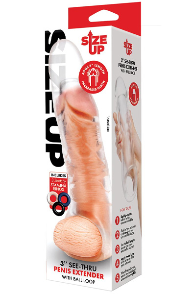 Penis Extender With Ball Loop Extra Girthy Penisöverdrag