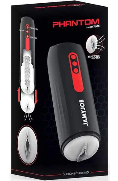 Phantom Thrust & Suction Vagina Masturbator Masturbator med motor