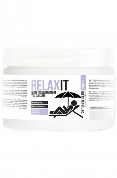 Pharmquests Water Base Lubricant Relax It 500 ml Analglidmedel