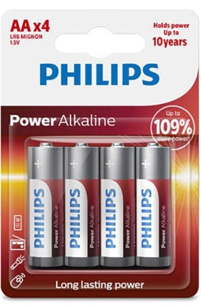 Philips Power AA 4-pack Batterier AA