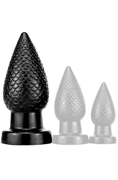 PineCock Plug Black Large Grövre analplugg
