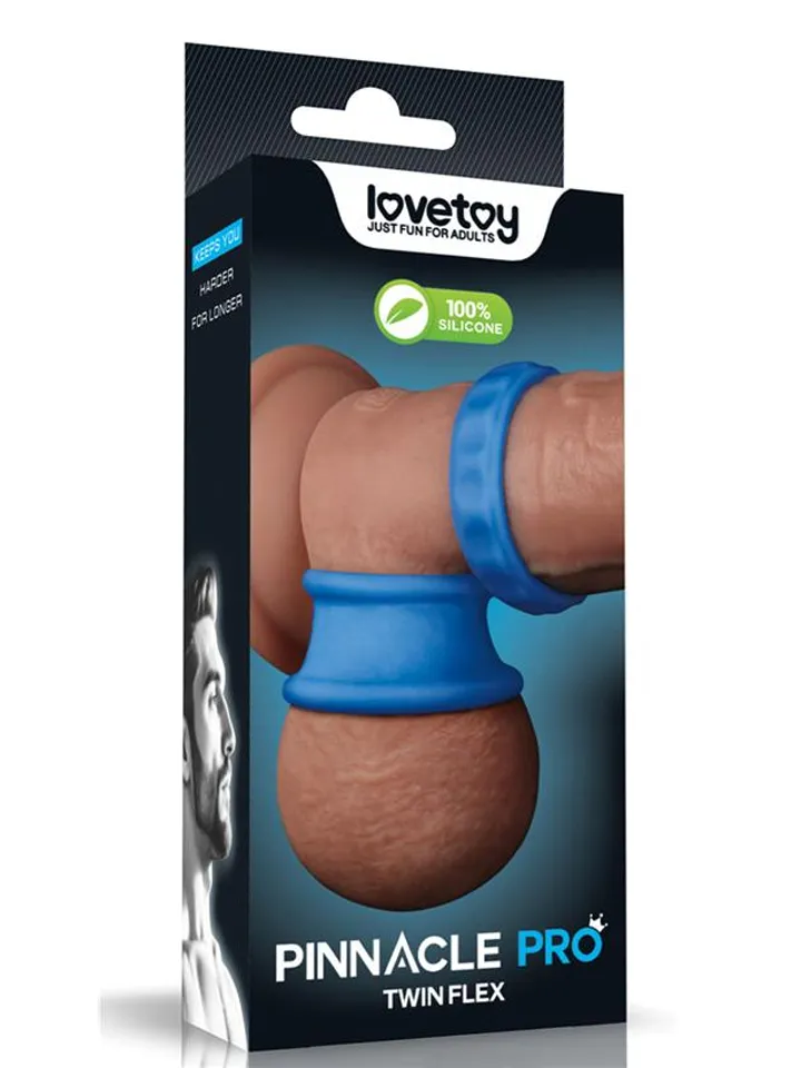 Pinnacle Pro Twin Flex Stretcher Double Penis Ring Penis & pungring