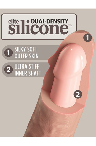 Pipedream 2Density Silicone Cock 17,8 cm Realisitinen dildo view 2