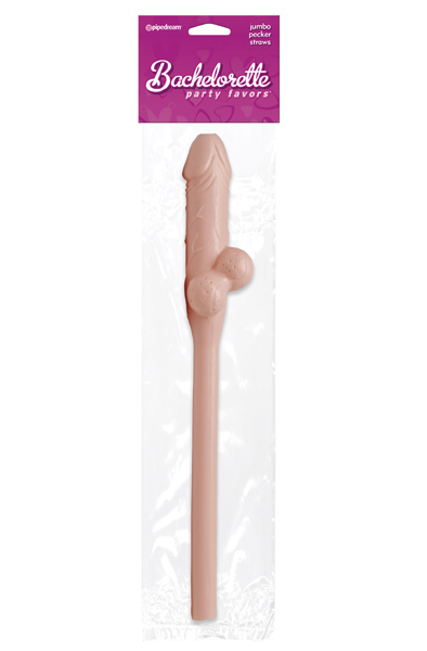 Pipedream Bachelorette Party Jumbo Pecker Straw Snopp Sugrör