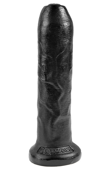 Pipedream King Cock Uncut Cock Black 18 cm Dildo med förhud
