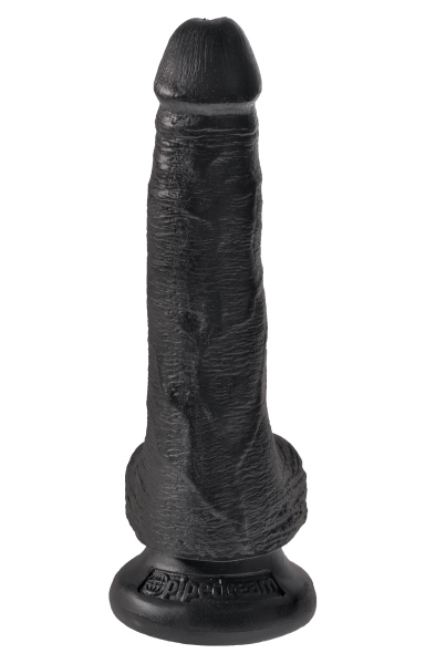Pipedream King Cock with Balls Black 18cm Dildo
