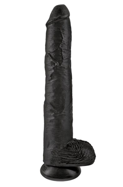 Pipedream King Cock with Balls Black 37,5 cm XL dildo