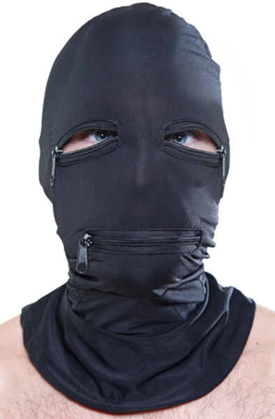 Pipedream Zipper Face Hood BDSM mask