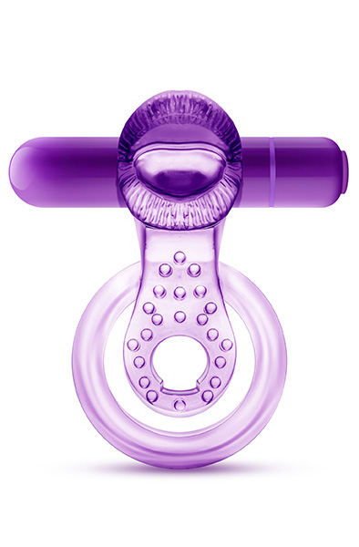 Play With Me Lick It Double Cockring Penisring med vibrator