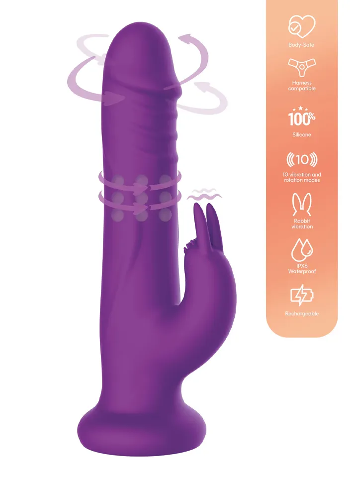 Playhouse Rotating Beads Rabbit Vibrator Jänisvibraattori