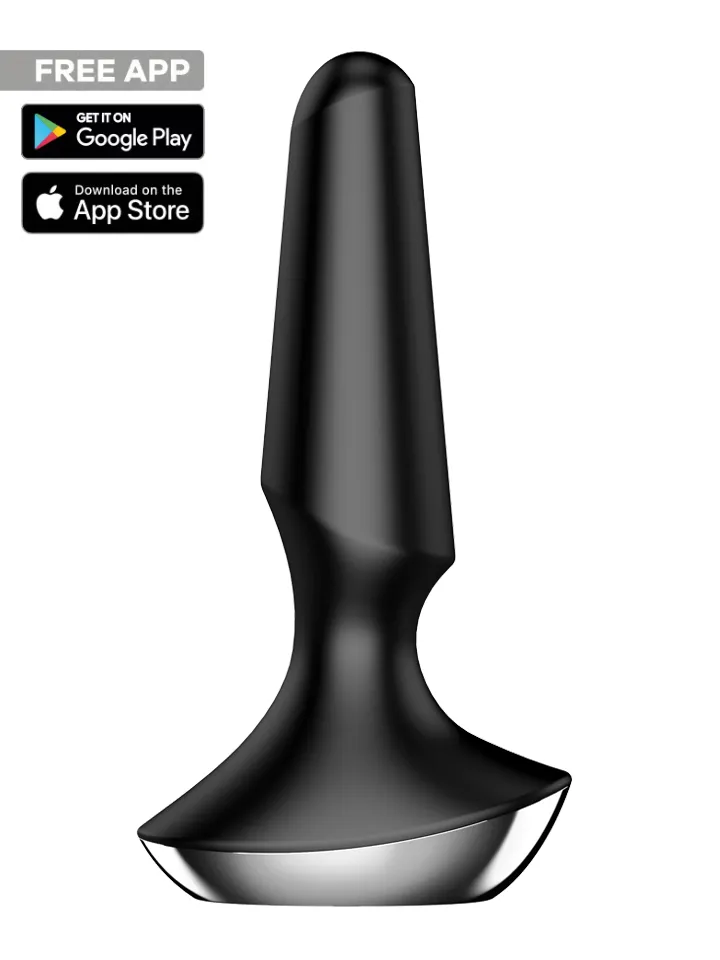 Plug-ilicious 2 Black Bluetooth & App Analplugg med vibrator