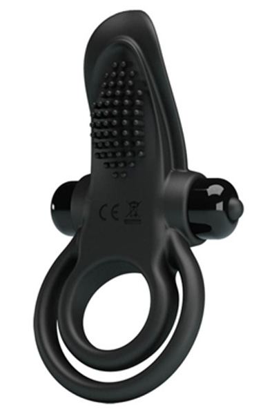 Pretty Love Vibrant Penis Ring Black Penisring med vibrator