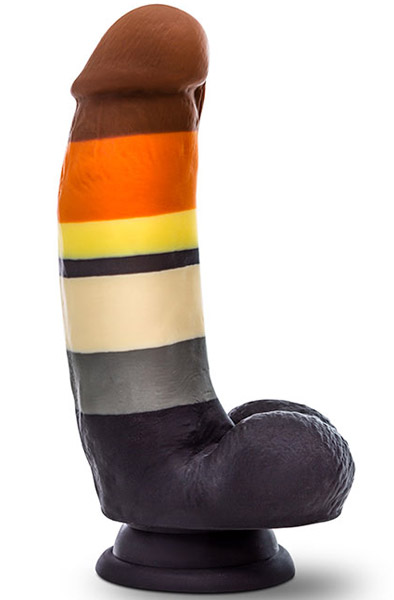 Pride Silicone Dildo With Suction Cup Bear 18cm Dildo