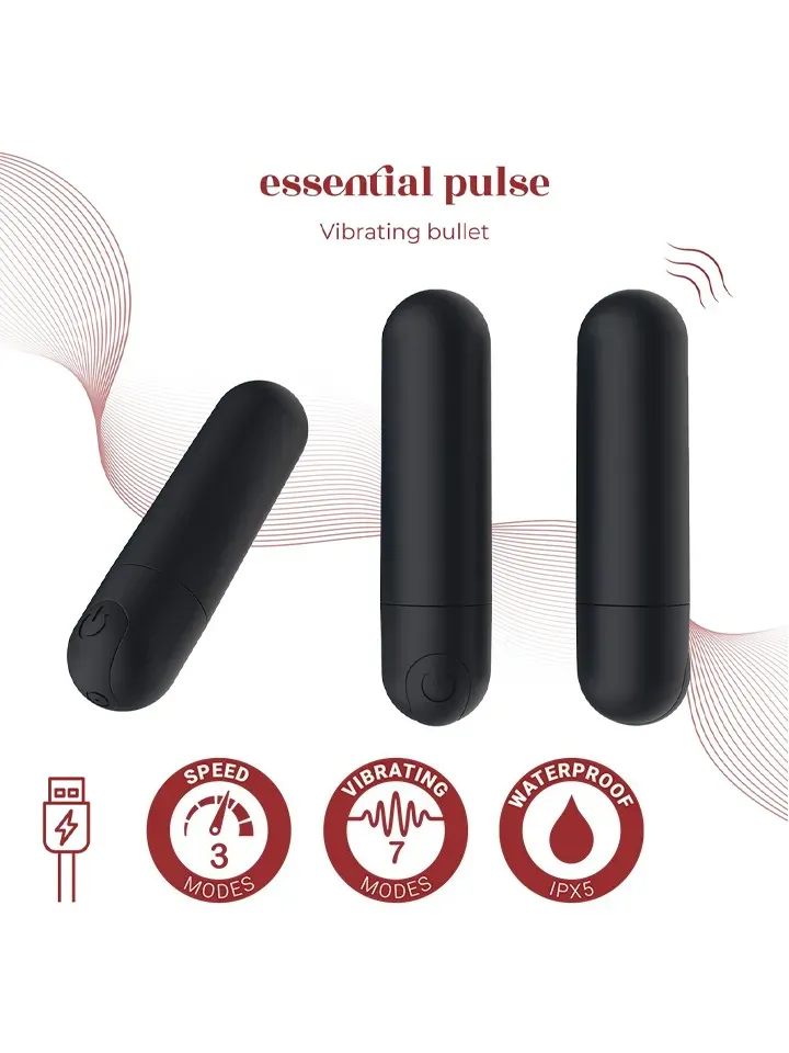 Pulse Rechargeable Vibrating Bullet Luoti vibraattori