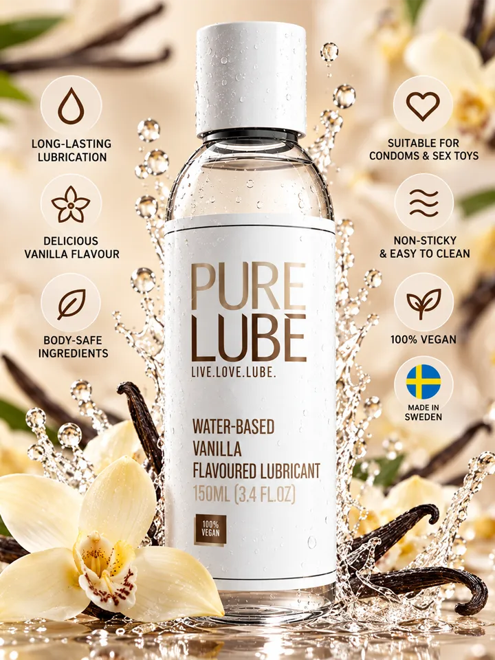 Pure Lube Vanilla Flavoured Lubricant 150 ml Glidmedel med smak
