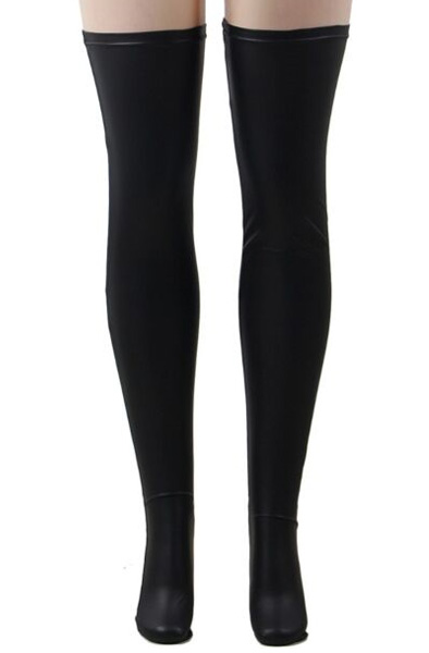 Queen Lingerie Fetish Style Stockings One Size Wetlook Stay ups