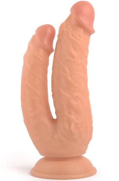 Realistic Penis Double Penetration Flesh 21 cm Tupla dildo