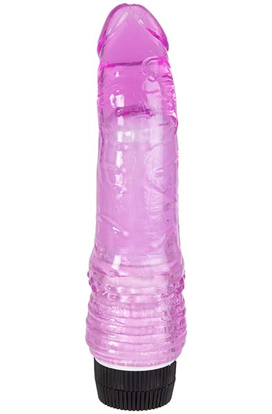 Realistic Vibrating Dong Purple 18 cm Vibraattori