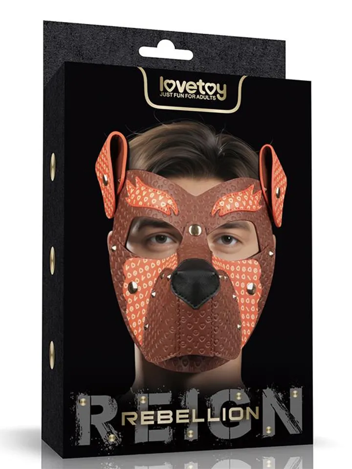 Rebellion Reign Fox Pup Mask BDSM-maski