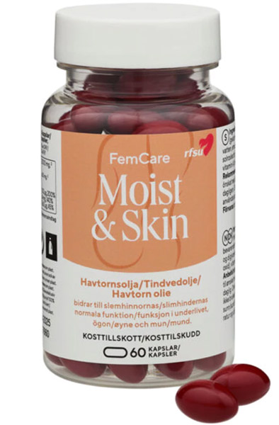 RFSU FemCare Moist & Skin 60 kapslar Kosttillskott