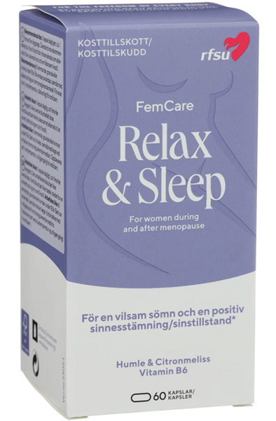 RFSU FemCare Relax & Sleep 60 kapslar Ravintolisä view 2