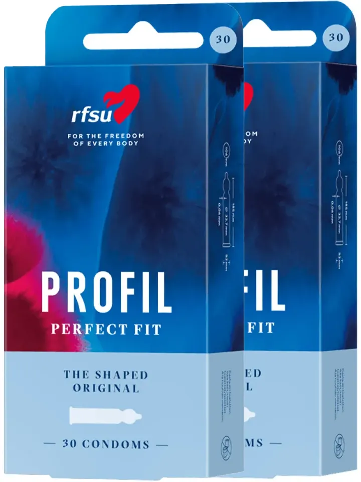 RFSU Profil Kondomer 60-pack Iso paketti kondomeja