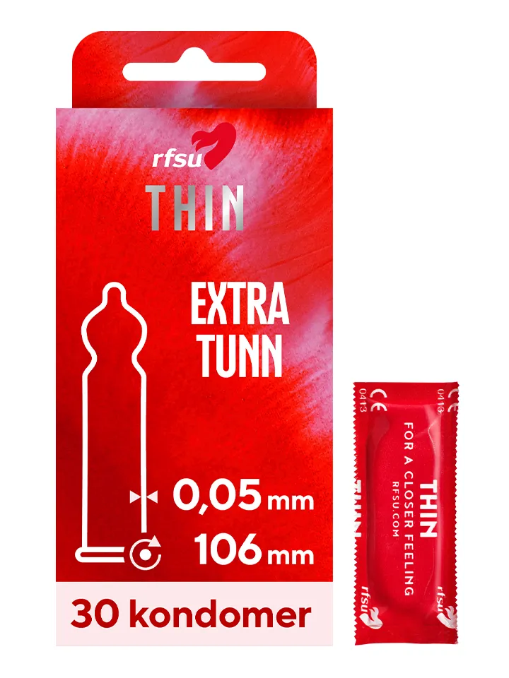 RFSU Thin Kondomer 30-pack Tunna kondomer