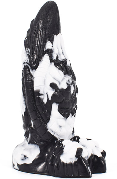 Rhegax Dildo Black-White 20 cm Dragon Dildo