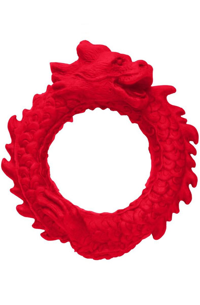Rise Of The Dragon Silicone Penis Ring Red Penisring